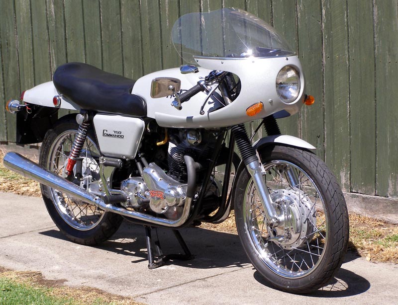 1970 Norton Commando Fastback with Dunstall GT fairing and exhaust